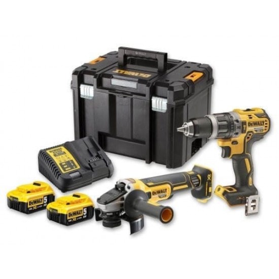 Σετ 18V Κρουστικό & Γωνιακός Τροχός DCK2080P2T DEWALT