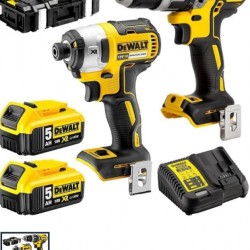 Dewalt DCK266P2 Σετ Κρουστικό Δραπανοκατσάβιδο & Παλμικό Κατσαβίδι 18V με 2 Μπαταρίες 5Ah και Θήκη.