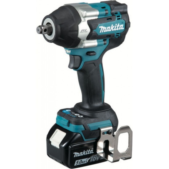 Makita Brushless Μπουλονόκλειδο 18V 2x5Ah με Υποδοχή 1/2"