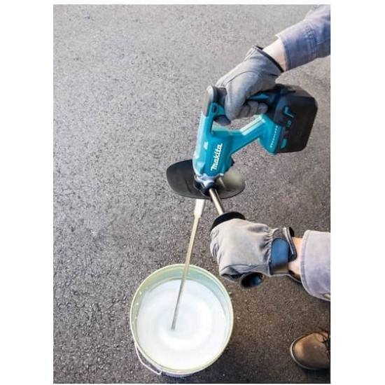 Makita Brushless Αναδευτήρας Μπαταρίας 18V 2x5Ah με Εξάρτημα Ανάδευσης
